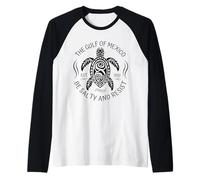 The Gulf of Mexico Established 1550 Be Salty and Resist Raglan Baseball Tee