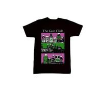The Gun Club Band Heavyweight Cotton Vintage Western Graphic Tee with Guns T Shirt Multicolor
