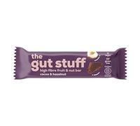 The Gut Stuff Cocoa & Hazelnut High Fibre Fruit & Nut Bar 35g [Pk 12]