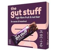 The Gut Stuff Cocoa & Hazelnut High Fibre Fruit & Nut bars 3x35g