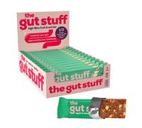 The Gut Stuff High Fibre Fruit & Nut Bars ? Gut Friendly Snack, Gluten Free, Vegan, Low Calorie, All Natural - Apple & Cinnamon, 12 x 35g Box