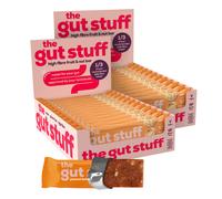 The Gut Stuff High Fibre Fruit Nut Bars Peanut Butter Flavour 24 x 35g B