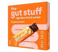 The Gut Stuff Peanut Butter High Fibre Fruit & Nut Bars 3x35g