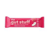 The Gut Stuff Raspberry & Coconut High Fibre Fruit & Nut Bar 35g Pk 12