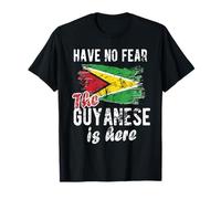 The Guyanese Is Here Guyana Flag Guyanese Roots T-Shirt