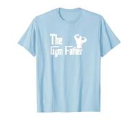 The Gym Father - Funny Gym Dad T-Shirt, Men, Baby Blue, XX-Large