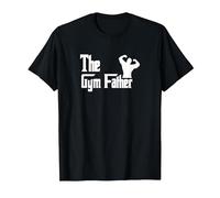 The Gym Father - Funny Gym Dad T-Shirt, Men, Black, X-Large