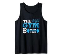 The Gym Is My Happy Hour | Dumbbell Barbell | Workout Tank Top