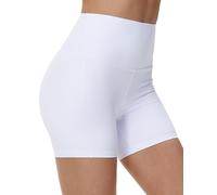 THE GYM PEOPLE Women's 5'' High Waist Yoga Shorts Stretchy Athletic Shorts