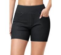 THE GYM PEOPLE Women's 5'' Stretchy Jean Shorts Booty Lifting Denim Shorts