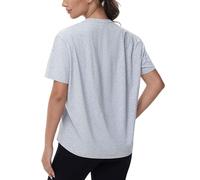 THE GYM PEOPLE Women's Baggy Sports Running T-Shirts Breathable Quick Dry Ladies Short Sleeve Gym Tee Tops for Yoga & Workout with Back Loose Fit Heather Grey