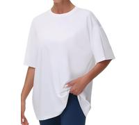 THE GYM PEOPLE Women's Casual Oversized T-Shirts Summer Crewneck Short Sleeve Workout Basic Tee Tops White