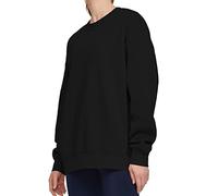 THE GYM PEOPLE Womens' Fleece Crewneck Loose fit Soft Oversized Pullover Sweatshirt Black