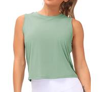 THE GYM PEOPLE Women's Ice Silk Gym Tank Tops Quick Dry Sleeveless Shirts