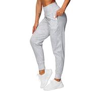 THE GYM PEOPLE Women's Joggers Pants Lightweight Athletic Leggings Tapered Lounge Pants for Workout, Yoga, Running,Tie Dye White,L