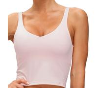 THE GYM PEOPLE Womens Medium Support Longline Sport Bra Wirefree Padded Top