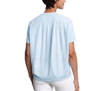 THE GYM PEOPLE Women's Short Sleeve Workout T-Shirts Back Loose Fit Running Yoga Tee Tops, Light Blue, XL