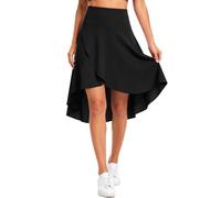 THE GYM PEOPLE Women's Skorts Ruffle Hem Tennis Midi Skirt with Shorts