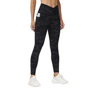 THE GYM PEOPLE Women's V Cross High Waist Yoga Leggings with Pockets, Tummy Control Yoga Pants for Ladies Gym Sports Running, BlackGrey Camo, L