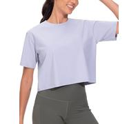 THE GYM PEOPLE Women's Workout Crop T-Shirt Short Sleeve Basic Cropped Tops