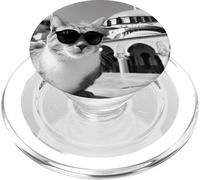The Hagia Sophia Grand Mosque With A Cat Wearing Sunglasses PopSockets PopGrip for MagSafe