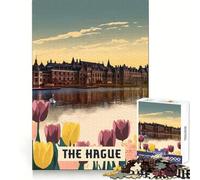 The Hague 1000 Pieces Jigsaw Puzzles for Adults Mental Workout Gentle Engagement Cozy Xmas Gift (38x52cm)