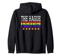 The Hague Pride Gay Lesbian Queer LGBT Rainbow Flag Zip Hoodie