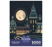 The Hague The Netherlands 1000 Piece Jigsaw Puzzle, Historic Square Architecture, Thick Cardboard Pieces for Travel Lovers, Mindful Activity, Paper Board, 38x26cm/1000pcs