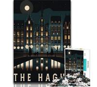 The Hague The Netherlands 1000 Piece Jigsaw Puzzles for Adults & Teens,Learning Educational Toys Family Games Birthday Present,Gifts 75x50cm