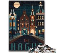 The Hague The Netherlands 1000 Pieces Jigsaw Puzzles for Adults And Teens, for 14+ Train Your Brain And Your Hands Christmas Game Gifts 1000pcs (26x38cm)