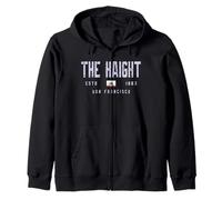 The Haight San Francisco California Field/The Haight SF Zip Hoodie
