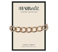 The Hair Edit Cable Wrap - Gold Metal Chain Link Hair Tie