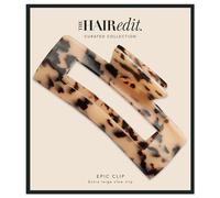 The Hair Edit Epic Clip - Jumbo Rectangle Claw Clip With a Tortoise Finish