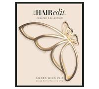 The Hair Edit Gilded Wing Clip - Extra Large Soft Gold Metal Butterfly Claw Clip