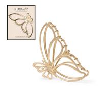 The Hair Edit Gilded Wing Clip - Extra Large Soft Gold Metal Butterfly Claw Clip