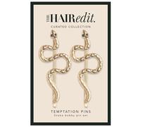 The Hair Edit Temptation Pins - Soft Gold Snake Bobby Pin Set in Soft Gold