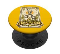 The Hairdresser Tarot Card Art PopSockets Adhesive PopGrip