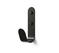 The Hairpin Leg Co. [HLC Metal J Wall Hook. Chunky Modern Playful Coat Hook - [Black, Single]