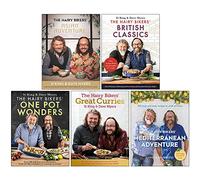 The Hairy Bikers Collection 5 Books Set (Asian Adventure, British Classics, One Pot Wonders, Great Curries, Mediterranean Adventure)