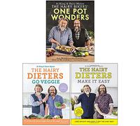 The Hairy Bikers One Pot Wonders [Hardcover], The Hairy Dieters Go Veggie, The Hairy Dieters Make It Easy 3 Books Collection Set