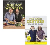 The Hairy Bikers' One Pot Wonders & The Hairy Dieters Make It Easy By Hairy Bikers 2 Books Collection Set