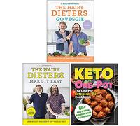 The Hairy Dieters Go Veggie, The Hairy Dieters Make It Easy, The One Pot Ketogenic Diet Cookbook 3 Books Collection Set