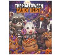 The Halloween Candy Heist: Halloween Activity Book for Kids Ages 4-8: Spooktacular Mazes, Search and Find, I Spy, Coloring Pages, Dot to Dot, Word Search and Candy Counting Games with 50+ Puzzles .