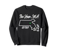 The Ham, MA 01701 Massachusetts State Map Irish Pride Sweatshirt