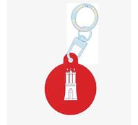 The Hamburg Flag Dog Tags Round Pet Tag,Acrylic Pet ID Tags Durable and Stylish,Perfect for Small to Large Pets