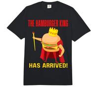 The Hamburger King Has Arrived BBQ Grill Barbecue Cookout Comfort Colors Adult Heavyweight T-Shirt