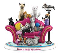The Hamilton Collection Blake Jensen Home is Where My Cats are Figurine by Hamilton Collection