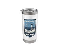 The Hamptons New York Lighthouse Beach Coastal Night Sky Stainless Steel Insulated Tumbler