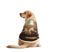 The Hamster on a Date Dog Shirt Vest Dog Clothes- Breathable Cooling for Big Dogs, Sun Protection Comfort Wear for Golden Retriever, Husky, Alaska Outdoor Activities X-Large