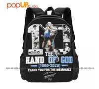 The Hand Of God Number 10 Maradona Thank You For The Memories Backpack Large Capacity Creative Sports Bag